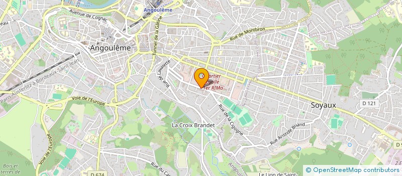 localisation de l'entreprise BASICS ASSOCIATION CULTURELLE ET EDUCATIVE à ANGOULEME