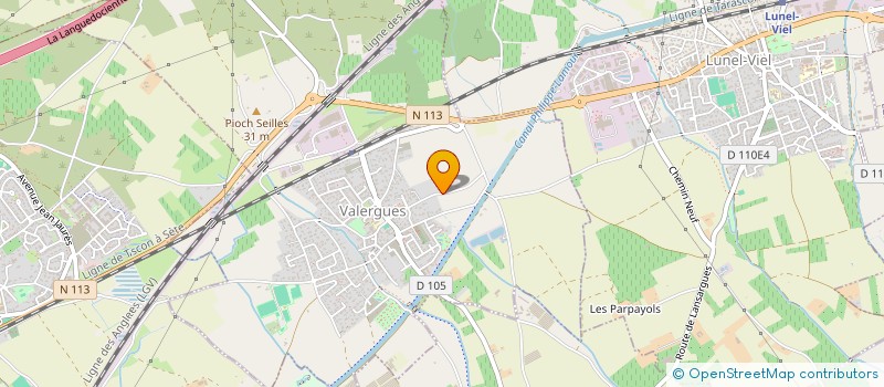 localisation de l'entreprise BASIK  VALERGUES