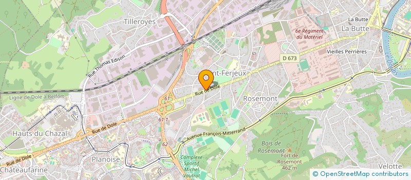 localisation de l'entreprise BASIL à BESANCON