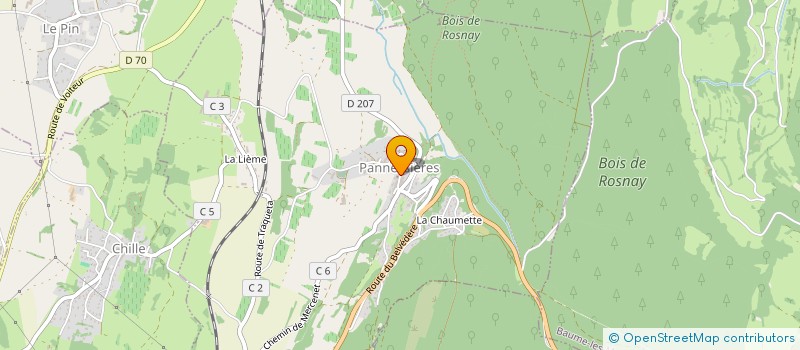 localisation de l'entreprise BASILE NICOLAS  PANNESSIERES