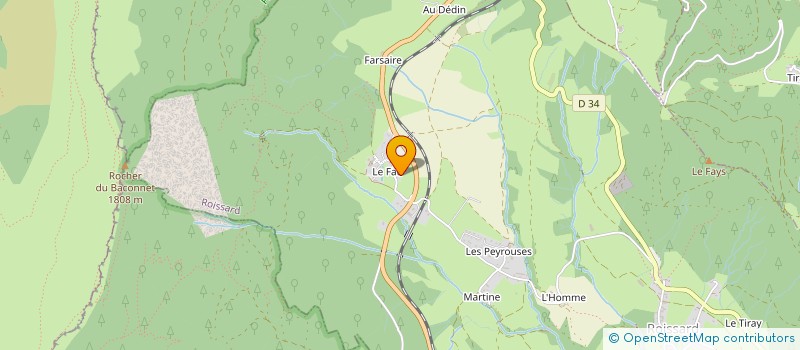 localisation de l'entreprise BASILIANO  ROISSARD