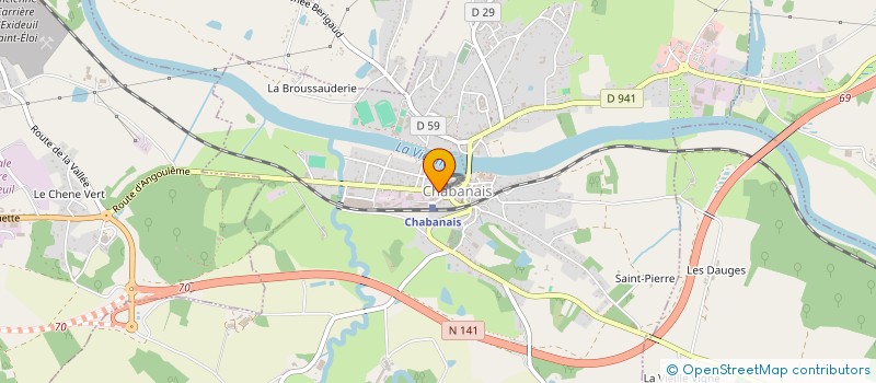localisation de l'entreprise BASILIC & ROMARIN à CHABANAIS
