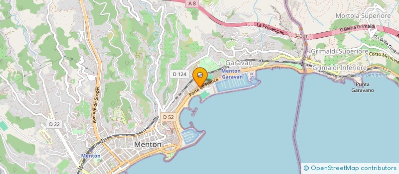 localisation de l'entreprise BASILICO à MENTON