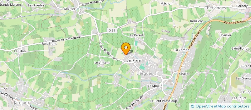 localisation de l'entreprise BASILIQUE à PORTE-DES-PIERRES-DOREES