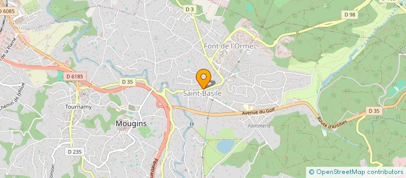 localisation de l'entreprise BASILNOT à MOUGINS