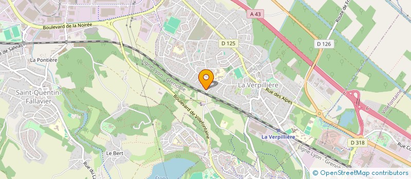 localisation de l'entreprise BASILUR FRANCE à LA VERPILLIERE