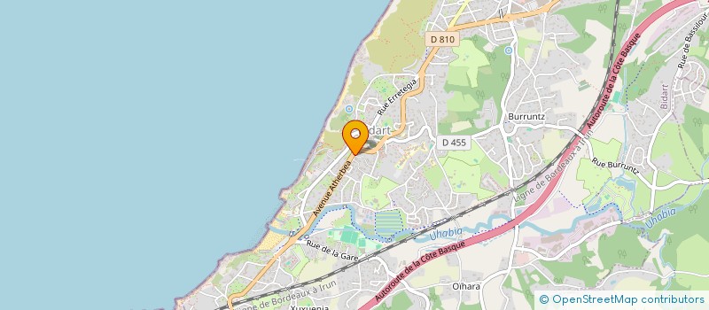 localisation de l'entreprise BASK'IN BIARRITZ à BIDART