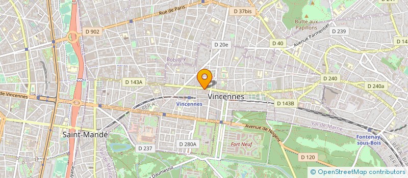 localisation de l'entreprise BASKET ATHLETIC CLUB VINCENNES à VINCENNES