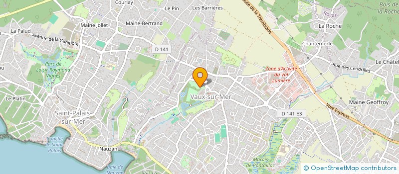 localisation de l'entreprise BASKET-BALL AND SUN/BB'NS  VAUX-SUR-MER