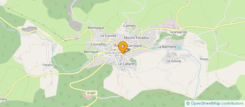 localisation de l'entreprise BASKET-BALL CLUB DES MONTS DE LACAUNE  LACAUNE