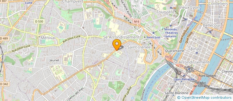 localisation de l'entreprise BASKET BALL DU 5EME à LYON
