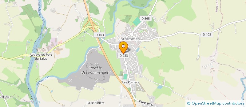 localisation de l'entreprise BASKET-BALL ENTRAMMES à ENTRAMMES