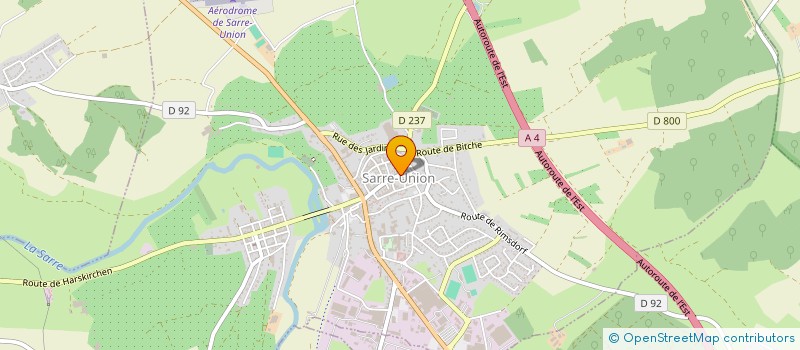 localisation de l'entreprise BASKET CLUB ALSACE BOSSUE  SARRE-UNION