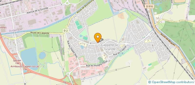 localisation de l'entreprise BASKET CLUB CAPPELLOIS  CAPPELLE-LA-GRANDE