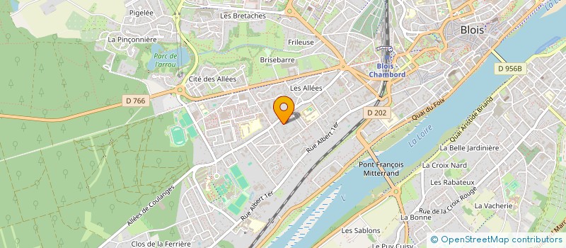 localisation de l'entreprise BASKET-CLUB DE CABOCHON BLOIS  BLOIS