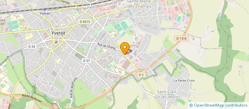 localisation de l'entreprise BASKET CLUB DE CAUDEBEC EN CAUX  YVETOT