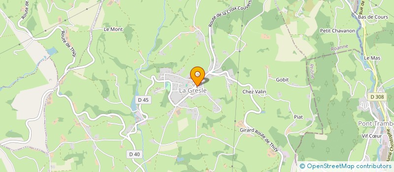 localisation de l'entreprise BASKET CLUB DE LA VALLEE DU JARNOSSIN  COUTOUVRE