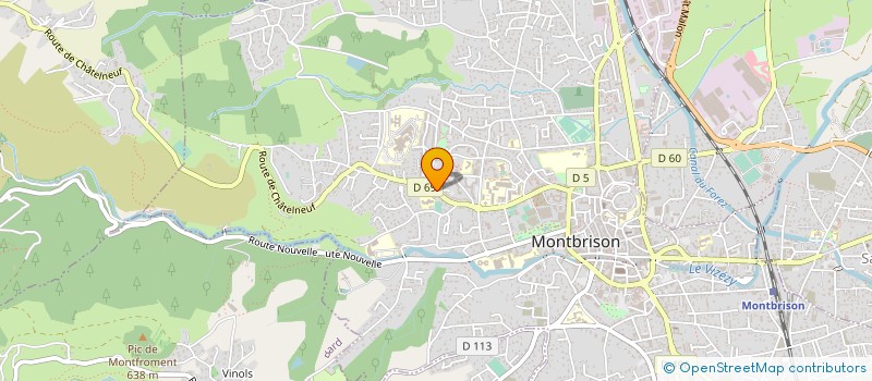 localisation de l'entreprise BASKET CLUB DE MONTBRISON à MONTBRISON