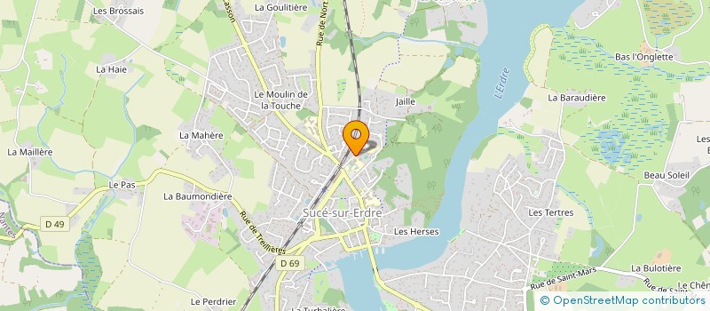 localisation de l'entreprise BASKET-CLUB DE SUCE-SUR-ERDRE  SUCE-SUR-ERDRE