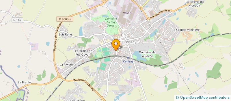 localisation de l'entreprise BASKET CLUB DU CERIZEEN  CERIZAY