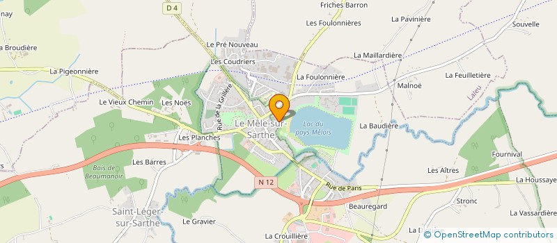 localisation de l'entreprise BASKET CLUB DU PAYS MELOIS à LE MELE-SUR-SARTHE