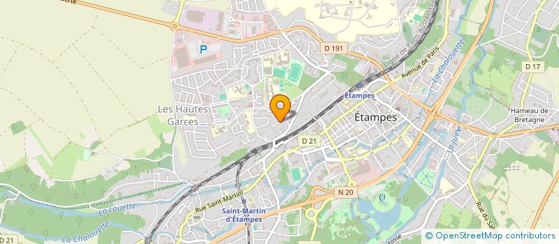 localisation de l'entreprise BASKET-CLUB ETAMPOIS à ETAMPES
