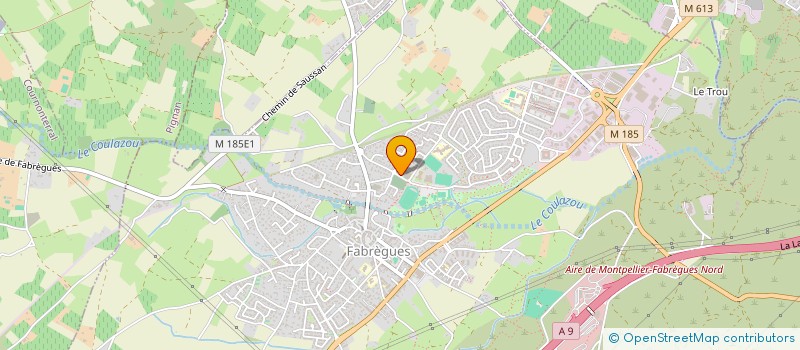 localisation de l'entreprise BASKET CLUB FABREGUES  FABREGUES