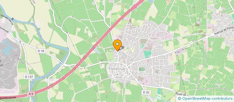 localisation de l'entreprise BASKET CLUB FLORENSAC 319 002 à FLORENSAC