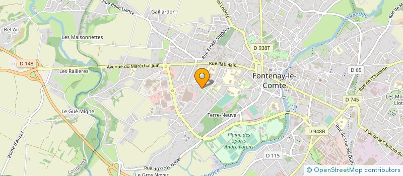 localisation de l'entreprise BASKET CLUB FONTENAISIEN à FONTENAY-LE-COMTE