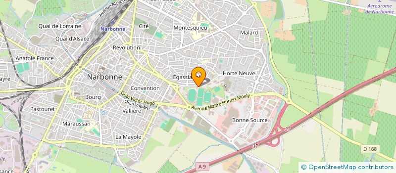 localisation de l'entreprise BASKET CLUB NARBONNE MEDITERRANEE  NARBONNE