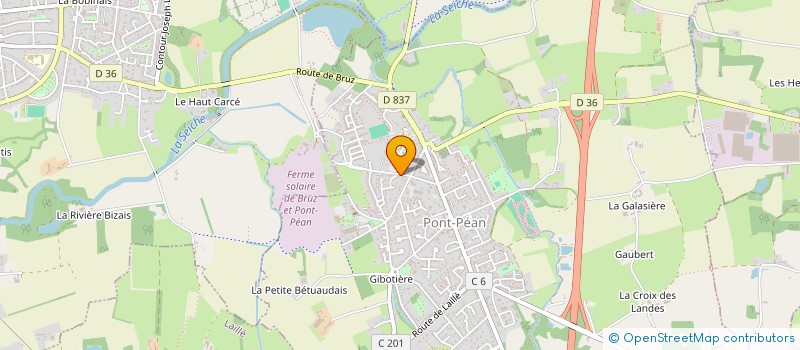 localisation de l'entreprise BASKET CLUB PONT PEANNAIS  PONT-PEAN