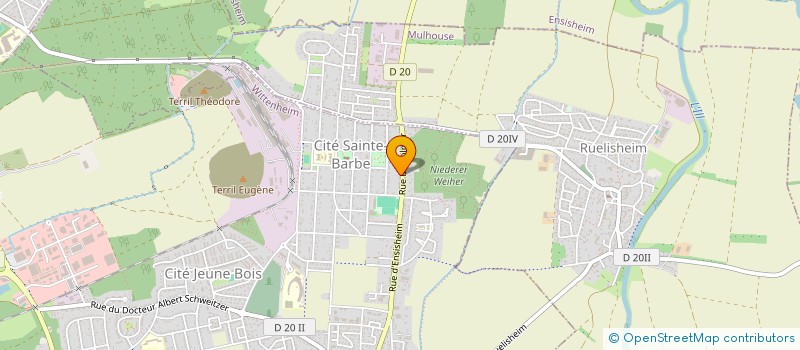 localisation de l'entreprise BASKET CLUB RUELISHEIM  WITTENHEIM