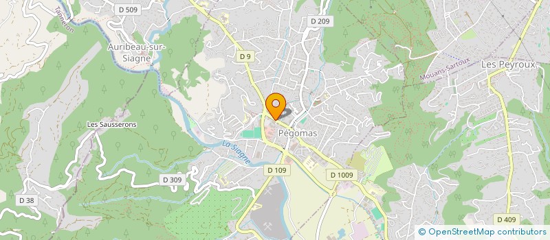 localisation de l'entreprise BASKET CLUB VAL DE SIAGNE  PEGOMAS