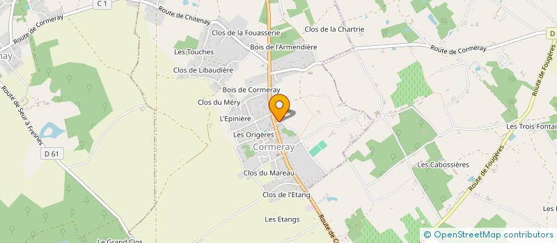 localisation de l'entreprise BASKET CLUB VAL DU BEUVRON  CORMERAY