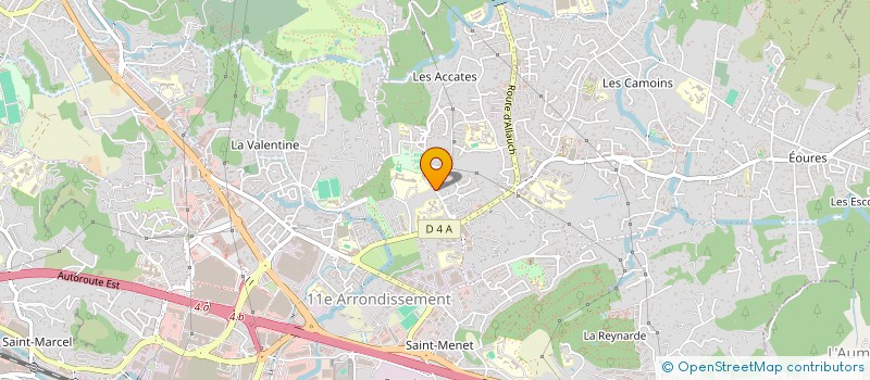 localisation de l'entreprise BASKET CLUB VALENTINOIS à MARSEILLE 11EME