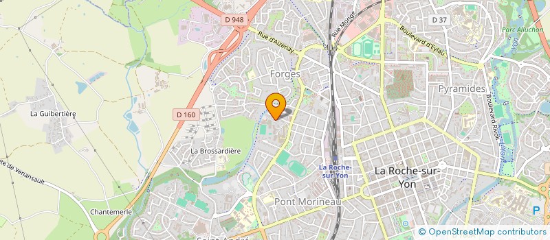 localisation de l'entreprise BASKET CLUB YONNAIS à LA ROCHE-SUR-YON