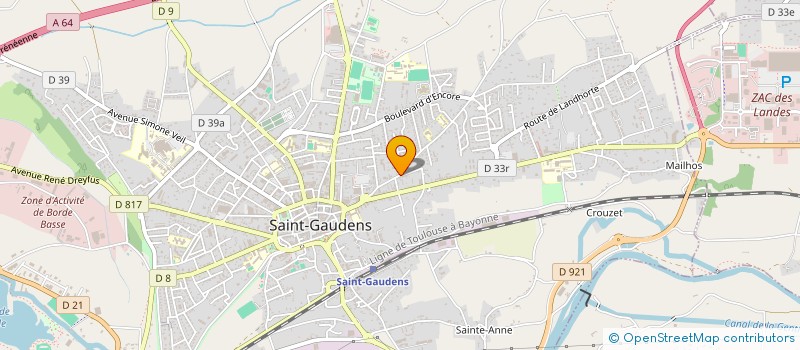 localisation de l'entreprise BASKET EN COMMINGES à SAINT-GAUDENS
