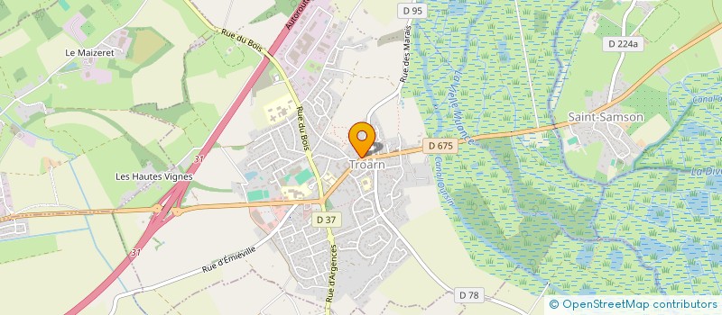 localisation de l'entreprise BASKET ENTENTE SPORTIVE TROARN  TROARN