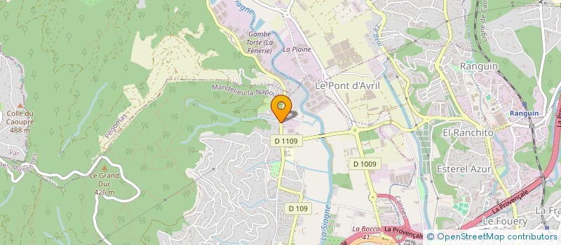 localisation de l'entreprise BASKET EVOLUTION  MANDELIEU-LA-NAPOULE