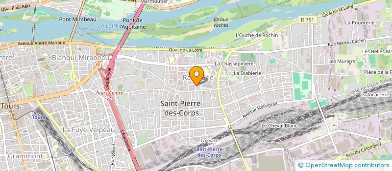 localisation de l'entreprise BASKET HANDICAPES VALIDES à SAINT-PIERRE-DES-CORPS