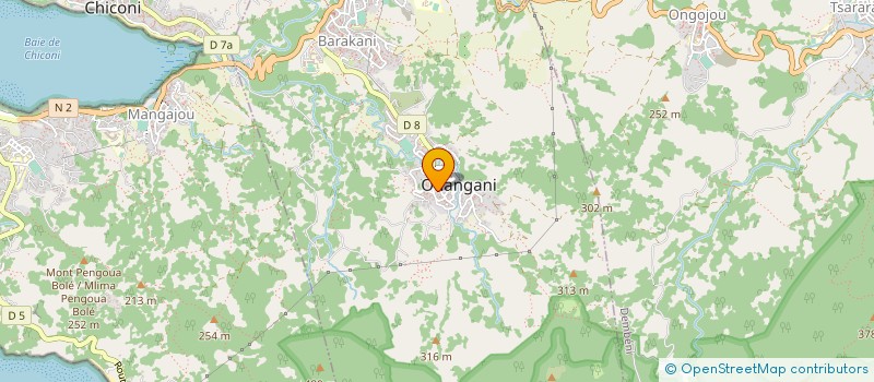 localisation de l'entreprise BASKET OLYMPIQUE DE OUANGANI à OUANGANI