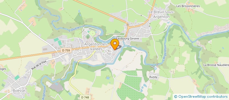 localisation de l'entreprise BASKET PAYS ARGENTONNAIS  ARGENTONNAY