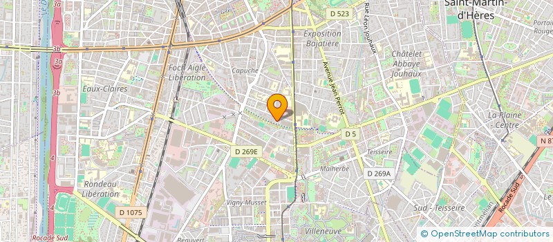 localisation de l'entreprise BASKET PROJET SERVICES  GRENOBLE