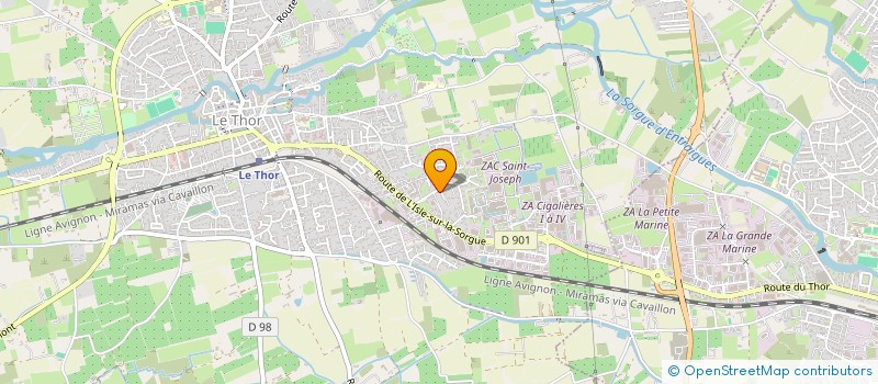 localisation de l'entreprise BASKET THOROIS  LE THOR