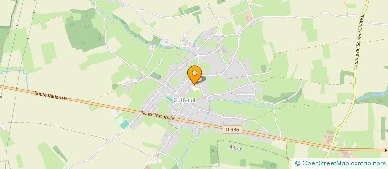 localisation de l'entreprise BASKETBALL CLUB COLLERET  COLLERET