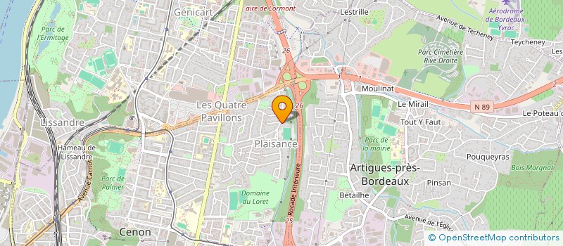 localisation de l'entreprise BASKETBALL ET COMPAGNIE  CENON