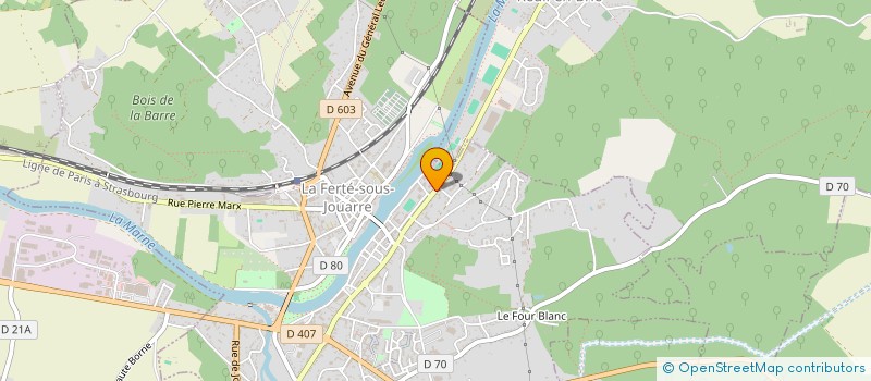 localisation de l'entreprise BASKETT BALL FERTOIS à LA FERTE SOUS JOUARRE