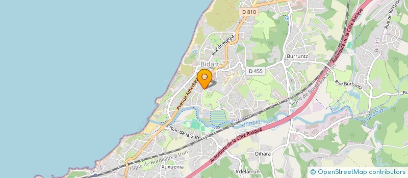 localisation de l'entreprise BASKNBEARN  BIDART