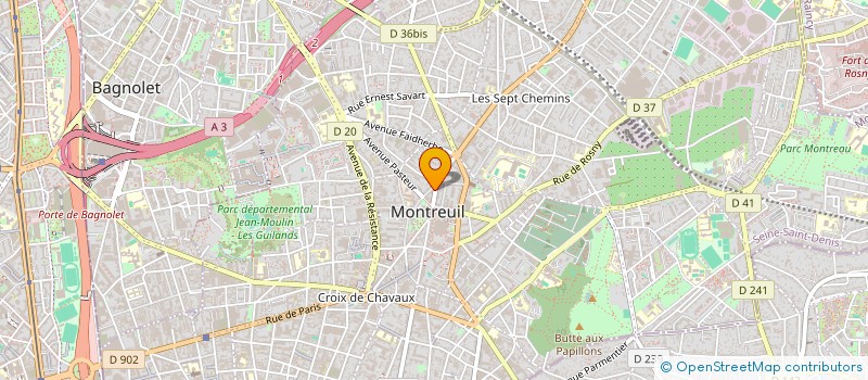 localisation de l'entreprise BASLAN à MONTREUIL