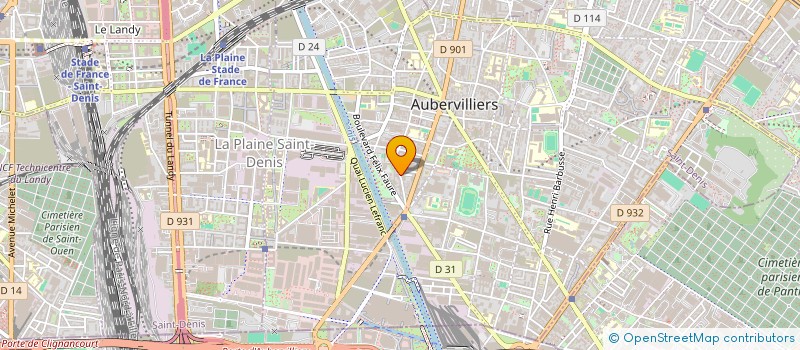 localisation de l'entreprise BASMA BEAUTE à AUBERVILLIERS
